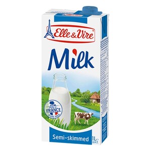 Elle & Vire UHT Milk Half Cream Low Fat Blue 1 L
