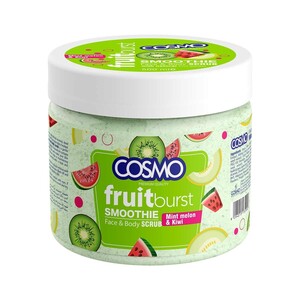 Cosmo Mint Melon & Kiwi Face & Body Scrub, 500 ml