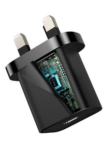 Baseus PD 20W Super Fast Charger Plug Wall Adapter Power Delivery Compatible with iPad mini-6, iPad Pro/Air, Galaxy S21/S21+/S21 Ultra/S20/Note20/S9/S10,Oneplus 8 Pro Black
